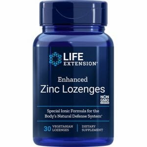 life extension enhanced zinc lozenges, 30 count