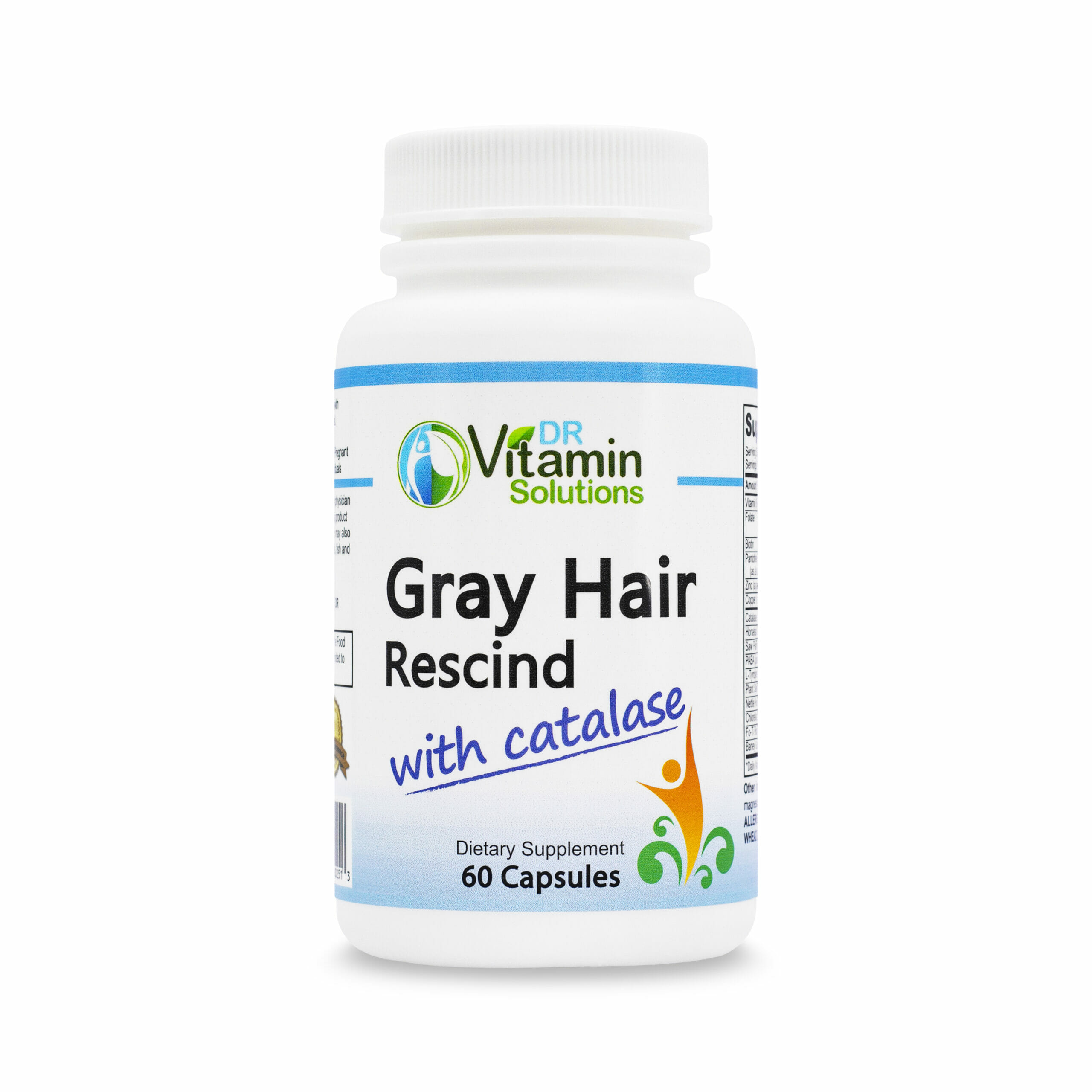 Gray Hair Rescind with Catalase | Life Vitality | Grey Hair - LV28647 Gray Hair Rescind with Catalase | Life Vitality | Grey Hair - LV28647