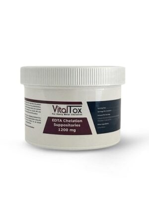 VitalTox EDTA Chelation Suppositories, 1200 mg or 850 mg, 30 Count