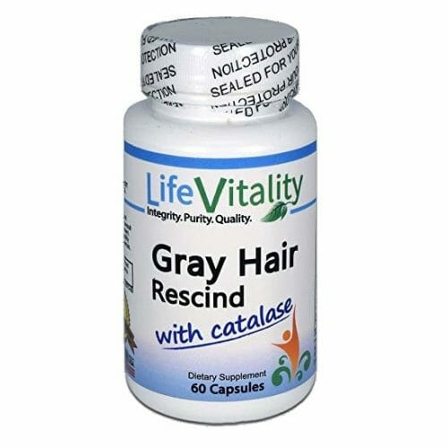 Life Vitality Gray Hair Rescind with Catalase, 60 Capsules