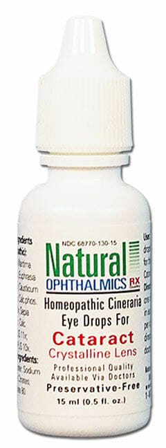 Natural Ophthalmics | Cataract Crystalline Lens Eye Drops