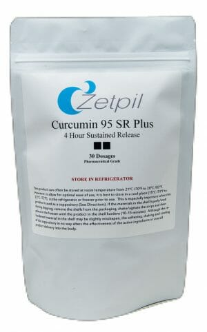 zetpil, curcumin suppositories, antioxidant, anti-inflammatory, Curcumin 95 SR Plus Suppositories