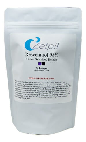 Zetpil Resveratrol 98% Suppositories