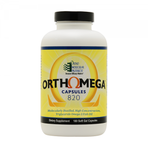 Orthomega 820 | Ortho Molecular Products | EPA & DHA, 180 Softgels