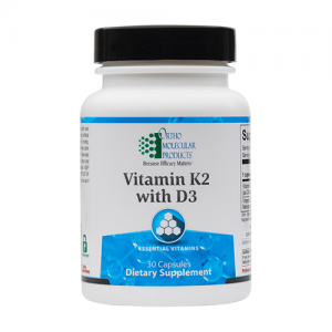 Ortho Molecular Products Vitamin K2 with D3, Vitamin K2 with D3 | Ortho Molecular Products | MenaQ7 PRO, 60 Caps