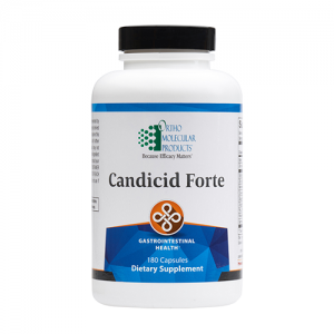 Candicid Forte | Ortho Molecular Products | Anti-Fungal, 180 Capsules, candida albicans