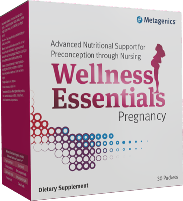 When asking the question, "How do I choose a prenatal vitamin?" Choose Metagenics Wellness Pregnancy Packets