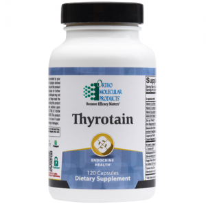 Thyrotain | Ortho Molecular Products | Inositol & Tyrosine, 120 Capsules, Ortho Molecular Products Thyrotain