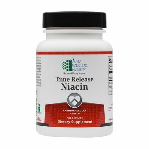 Ortho Molecular Products Time Release Niacin, 90 Tablets