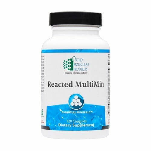 Ortho Molecular Products Reacted Multimin, Amino Acid Chelated Minerals, 120 Capsules