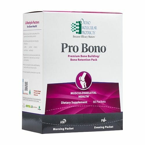 Ortho Molecular Products Pro Bono, AM/PM Bone Density Support, 30 Packets, women's health