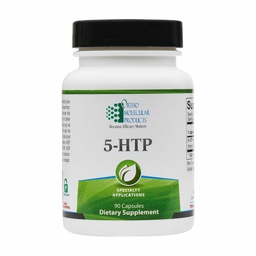5-HTP 100 mg | Ortho Molecular Products | Serotonin Aid, 90 Capsules, blood-brain barrier
