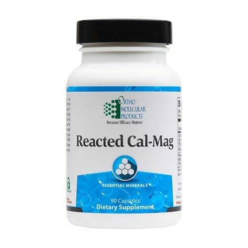 Ortho Molecular Products Reacted Cal-Mag, Advanced Dietary Mineral Supplement, 180 Capsules