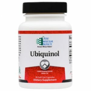 Ubiquinol | Ortho Molecular Products | Active CoQ10, 30 Softgel Capsules