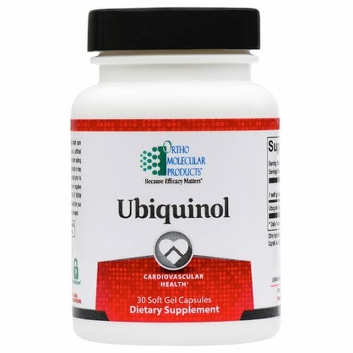 Ubiquinol | Ortho Molecular Products | Active CoQ10, 30 Softgel Capsules