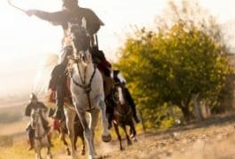 men on horseback
