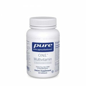 Pure Encapsulations O.N.E. Multivitamin, Gluten Free, Non-GMO, Hypoallergenic, 60 Capsules