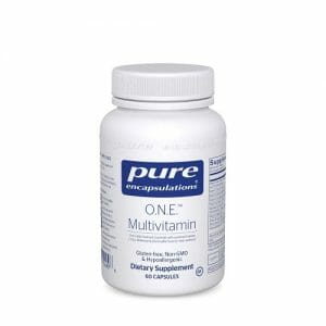 Pure Encapsulations O.N.E. Multivitamin, Gluten Free, Non-GMO, Hypoallergenic, 60 Capsules