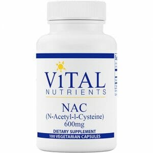 Vital Nutrients NAC (N-Acetyl-l-Cysteine) | 600 mg, 100 Veg Caps