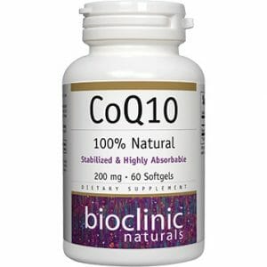 Bioclinic Naturals CoQ10 | Ubiquinone, 200 mg, 60 Softgels