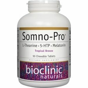 Bioclinic Naturals Somno-Pro | Melatonin, 5-HTP, L-Theanine, 90 Tabs