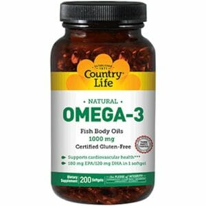 Country Life Omega-3 Fish Oil 1000 mg