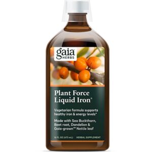 Gaia Herbs Plant Force Liquid Iron