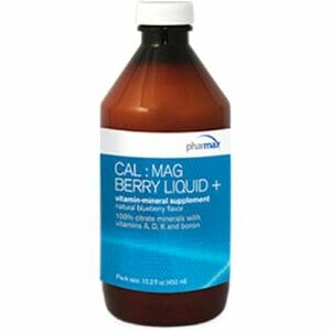 PharMAX Cal : Mag Berry Liquid + | Bone Health Support, 15.2 fl oz