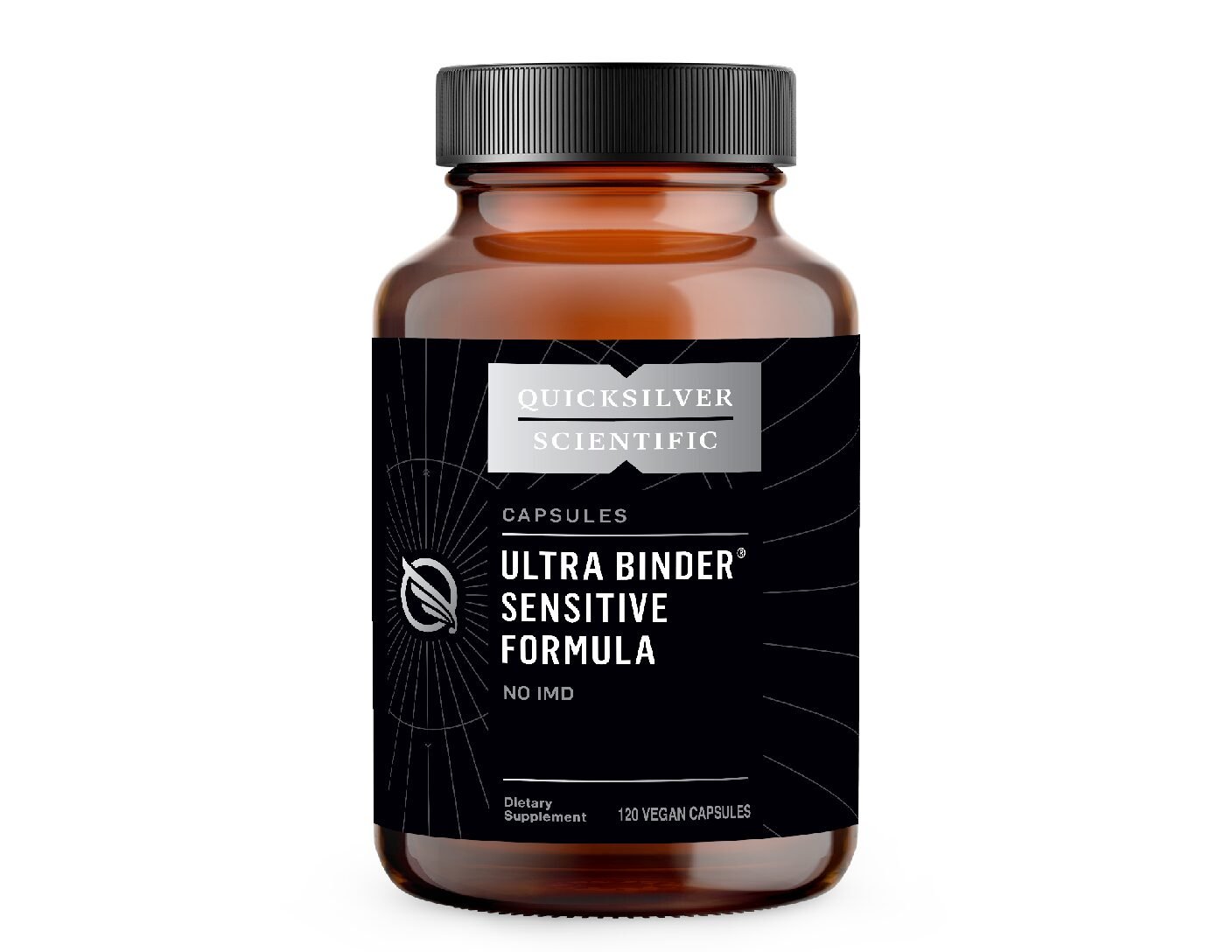 Quicksilver Scientific Ultra Binder Sensitive Formula, Low Sulfur for Sensitive Stomachs, 120 Capsules